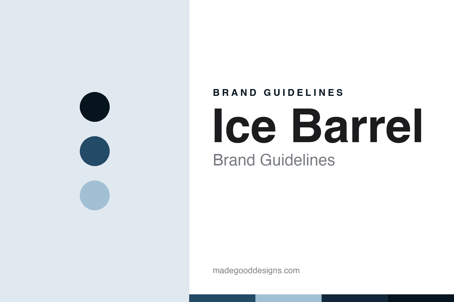 Ice Barrel brand guidelines — abstract colour discs and material texture (original homage; not a Ice Barrel product or logo)