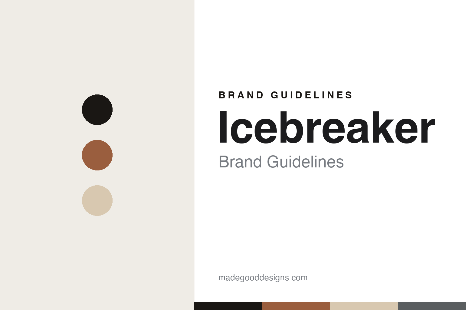Icebreaker brand guidelines cover — abstract natural-merino colour-disc homage (not the Icebreaker logo)