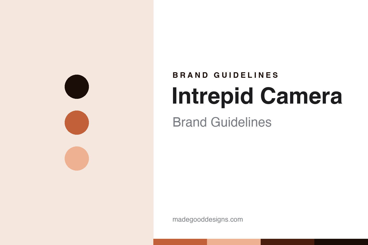 Intrepid Camera Brand Guidelines: Large Format, Made Affordable