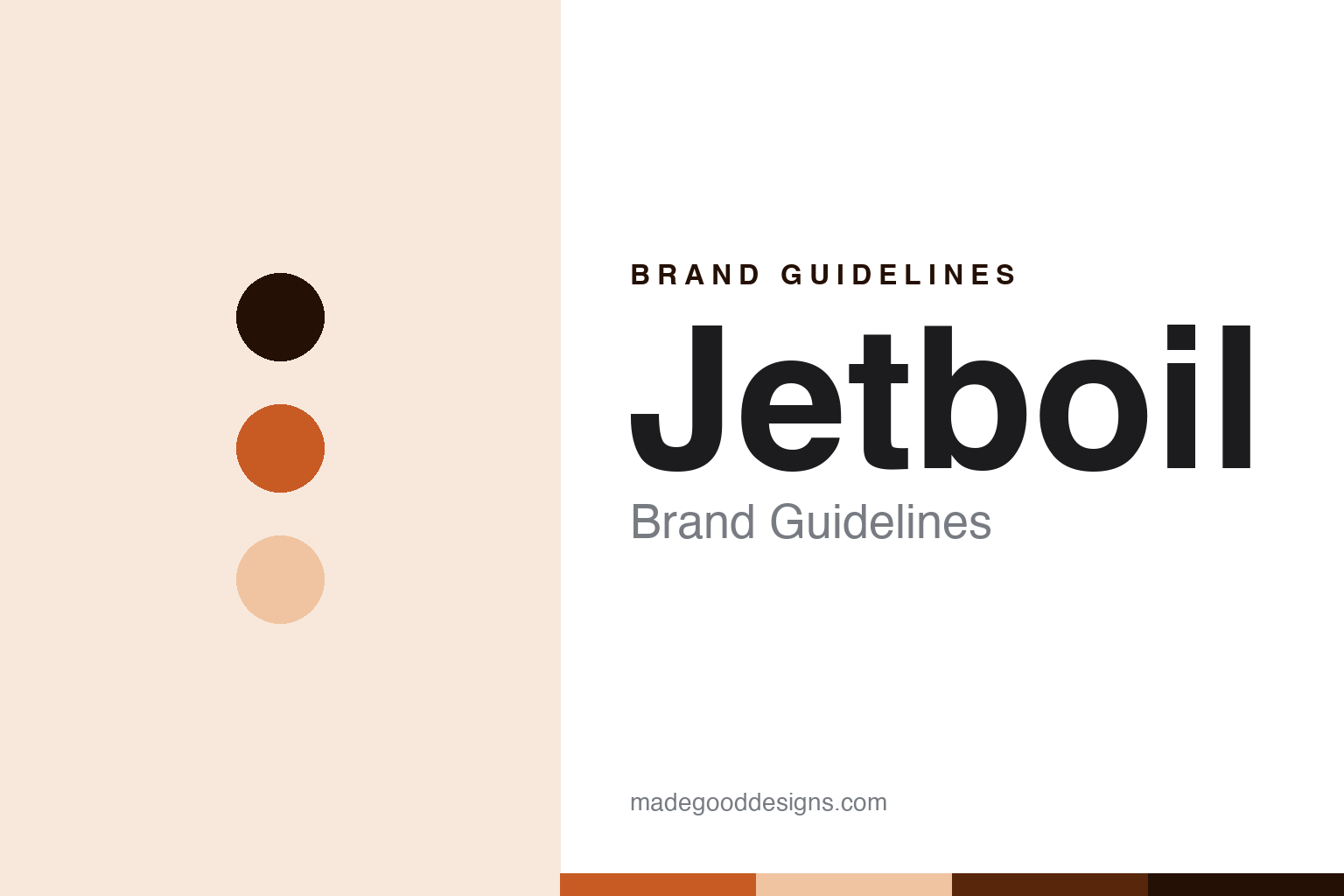 Jetboil Brand Guidelines: The Stove That Boils in a Cup