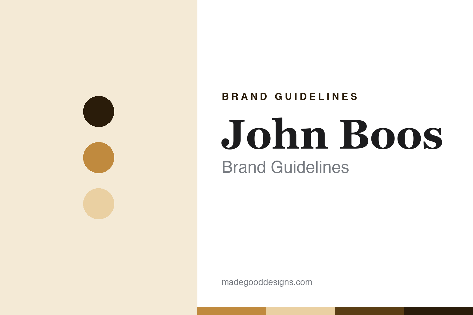 John Boos brand guidelines — abstract colour discs and material texture (original homage; not a John Boos product or logo)