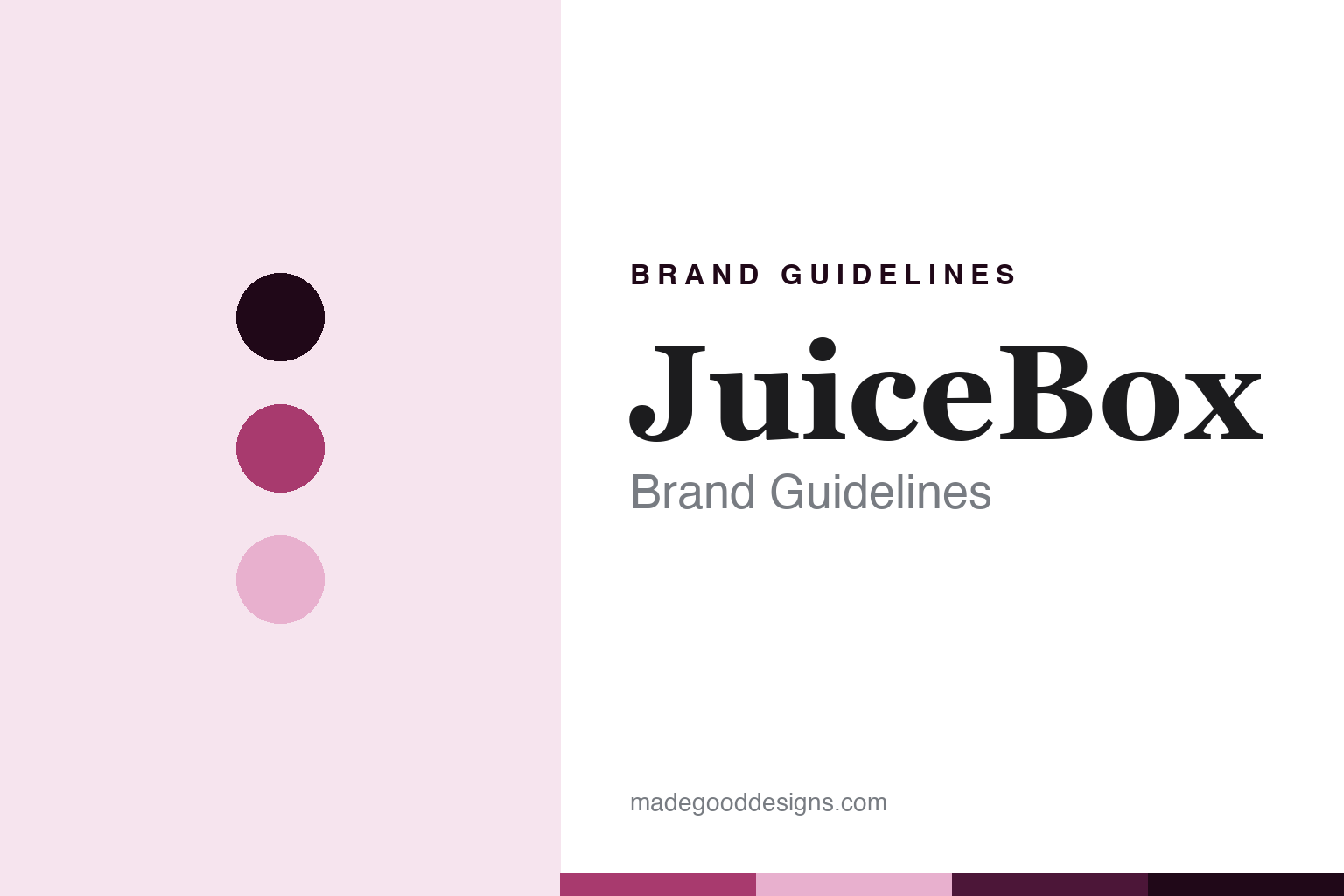 JuiceBox Brand Guidelines: The Handed-Off Home Charger