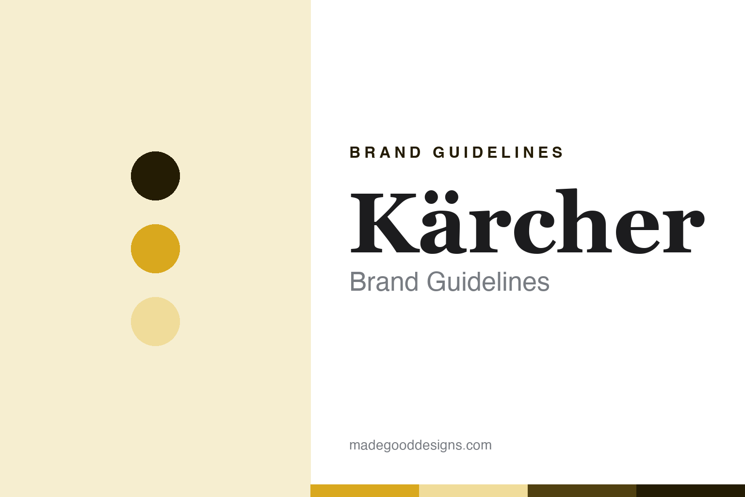 Kärcher Brand Guidelines: The German Category Leader