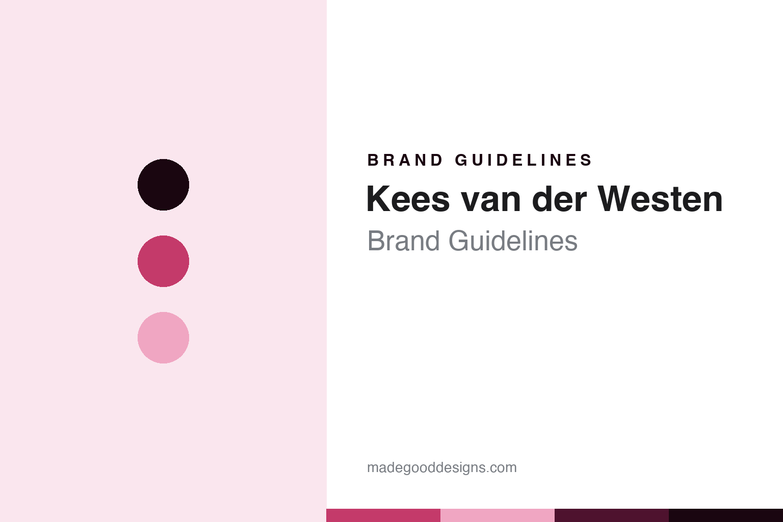 Kees van der Westen Brand Guidelines: The Hand-Built Dutch Design Workshop
