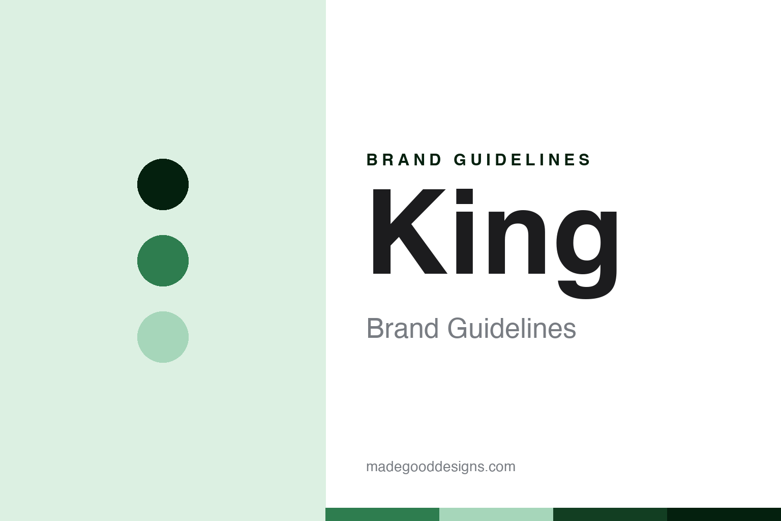 King brand guidelines — abstract colour discs and material texture (original homage; not a King product or logo)