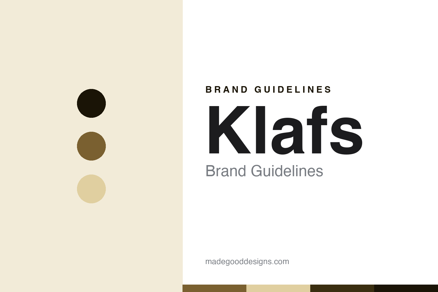 Klafs Brand Guidelines: Ninety-Eight Years Old, Three Years Named