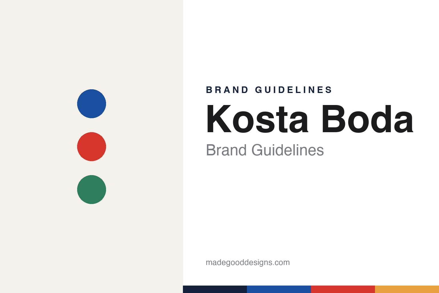 Abstract homage to Kosta Boda: vivid Swedish art-glass colour discs and swatches (not a Kosta Boda logo)