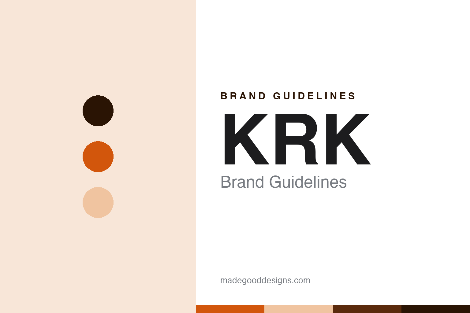 KRK Brand Guidelines: The Yellow-Cone First Monitor