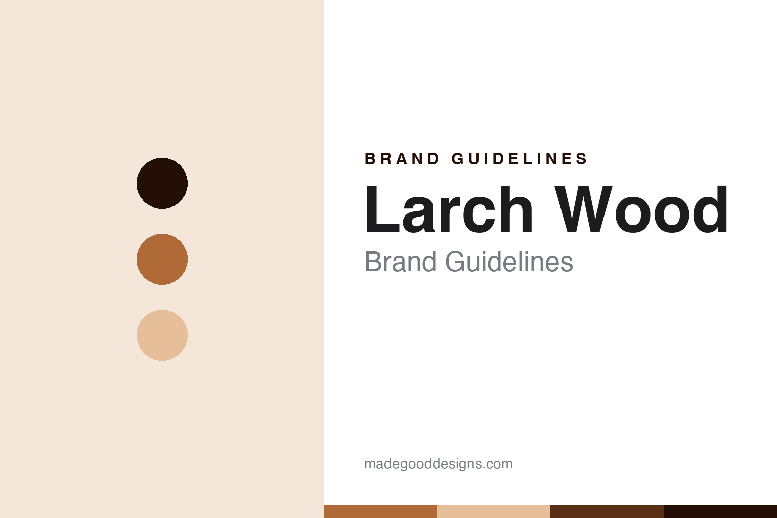 Larch Wood Brand Guidelines: Cape Breton End-Grain Larch