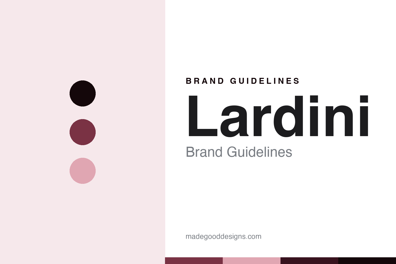 Lardini Italian tailoring coat brand guidelines abstract homage cover
