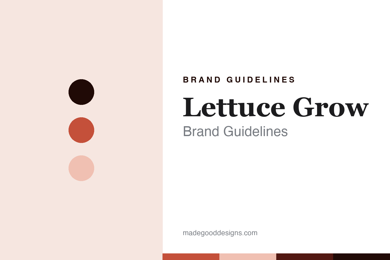 Lettuce Grow brand guidelines — abstract colour discs and material texture (original homage; not a Lettuce Grow product or logo)