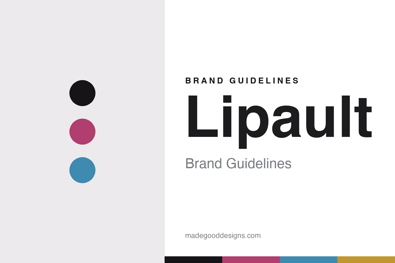 Lipault brand guidelines — abstract berry-and-sky colour-disc homage cover; no logo reproduced.