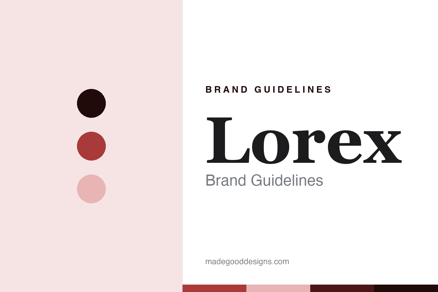 Lorex brand guidelines — abstract colour discs and material texture (original homage; not a Lorex product or logo)