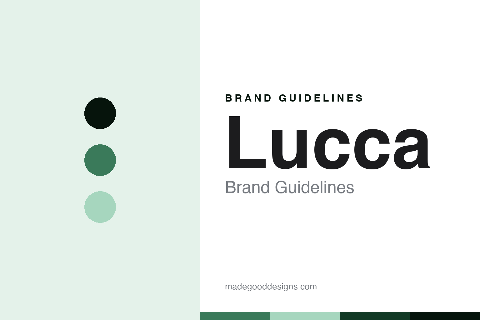 Lucca Brand Guidelines: The American House Brand Built in Italy