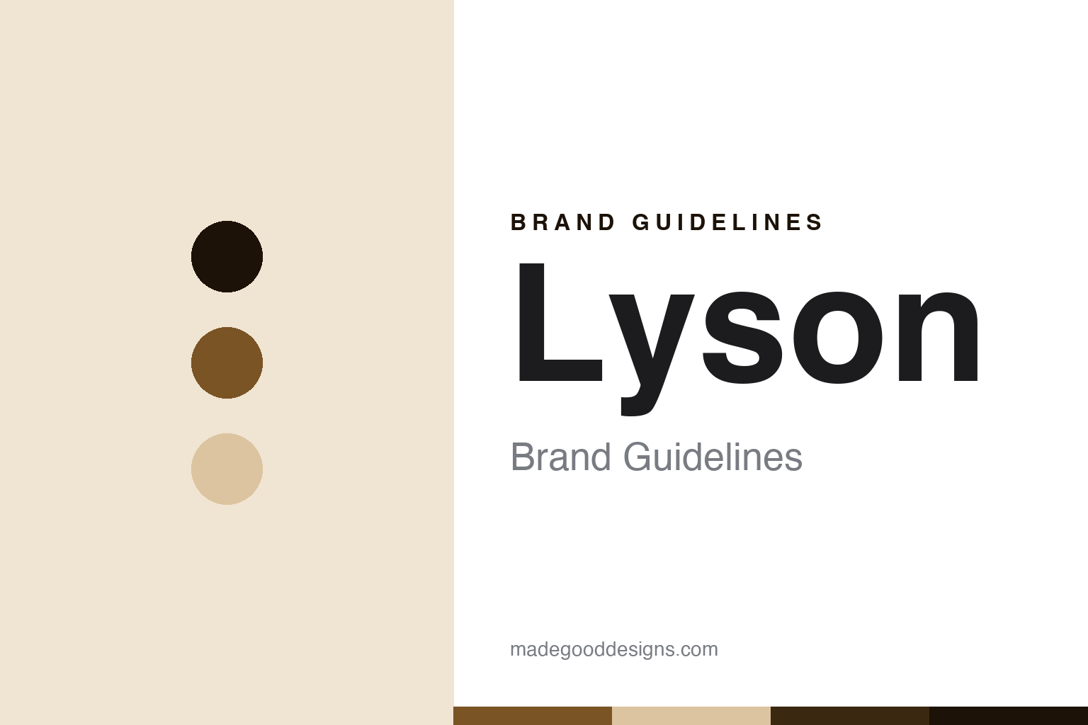 Lyson Brand Guidelines: The Factory Behind Other People’s Labels