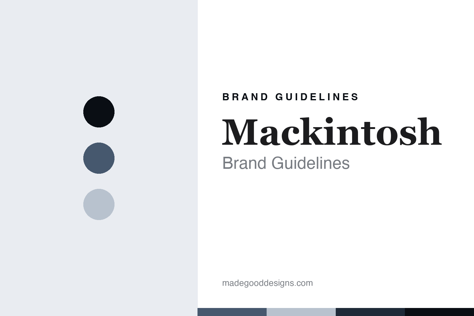Mackintosh rubberized raincoat brand guidelines abstract homage cover