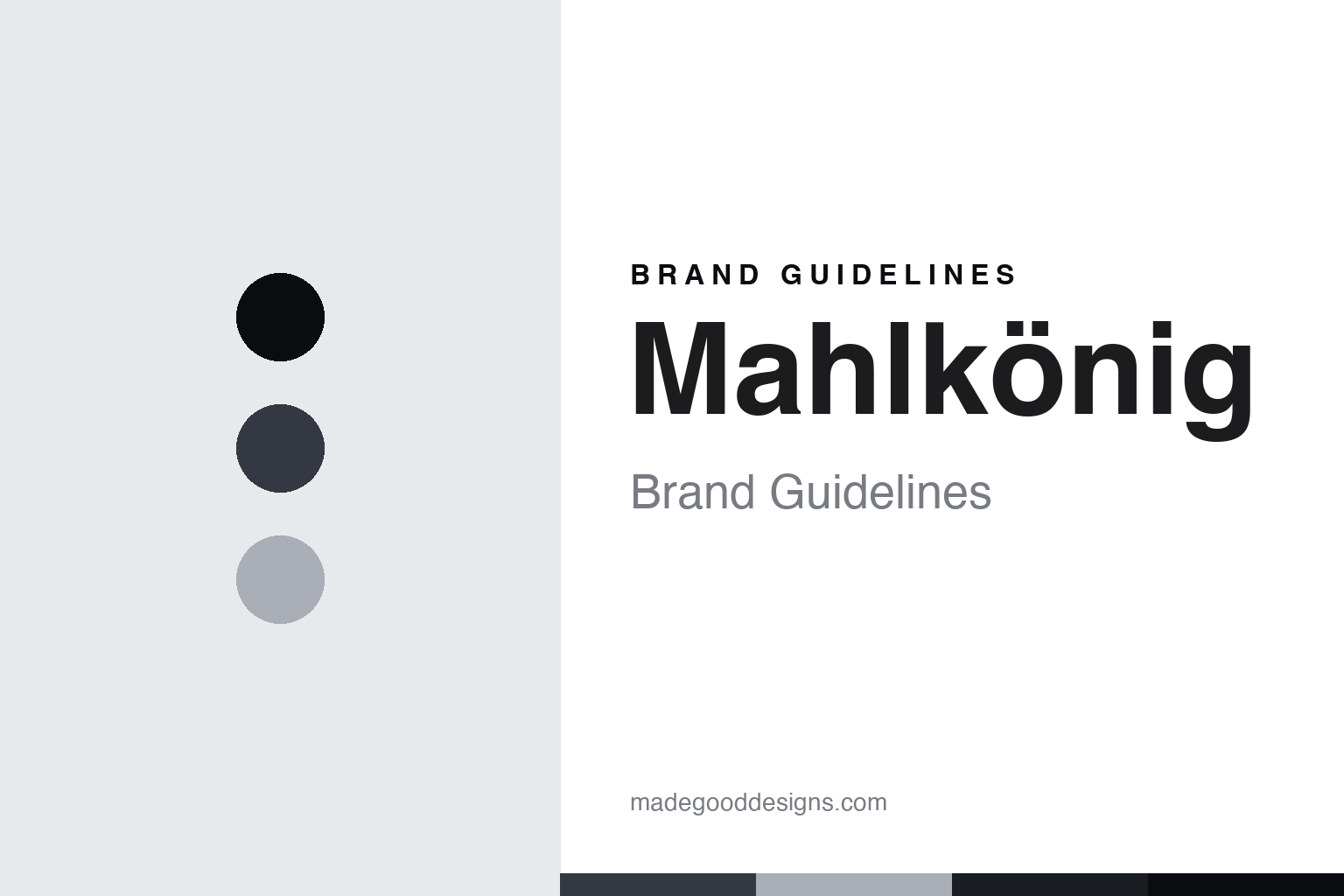 Mahlkönig Brand Guidelines: The Grinding King