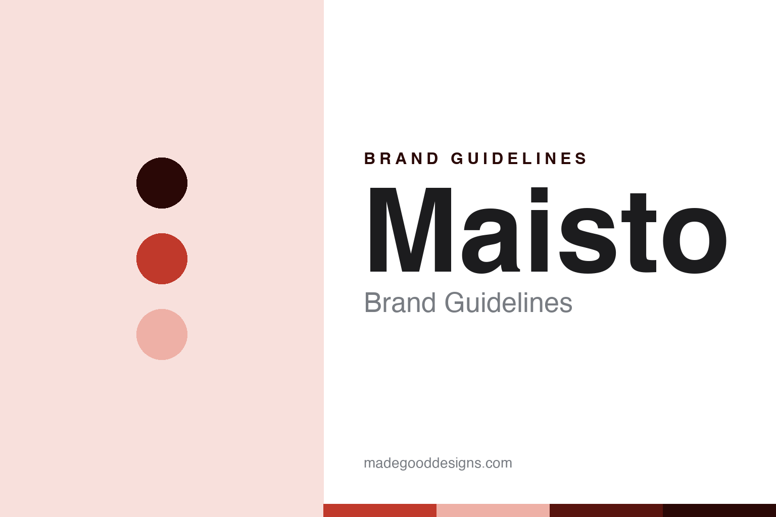 Maisto brand guidelines — abstract colour discs and material texture (original homage; not a Maisto product or logo)