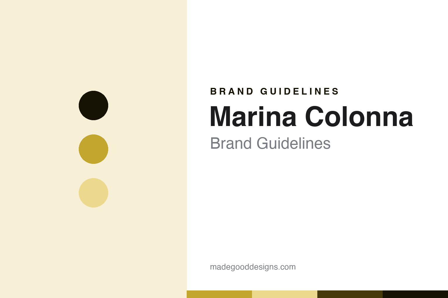 Marina Colonna Brand Guidelines: The Molise Olive Oil Milled With Whole Citrus
