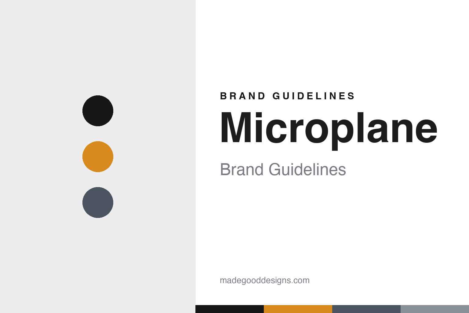 Microplane brand guidelines — abstract colour-disc homage to the American maker's photo-etched grater blade (no logo or product shown)