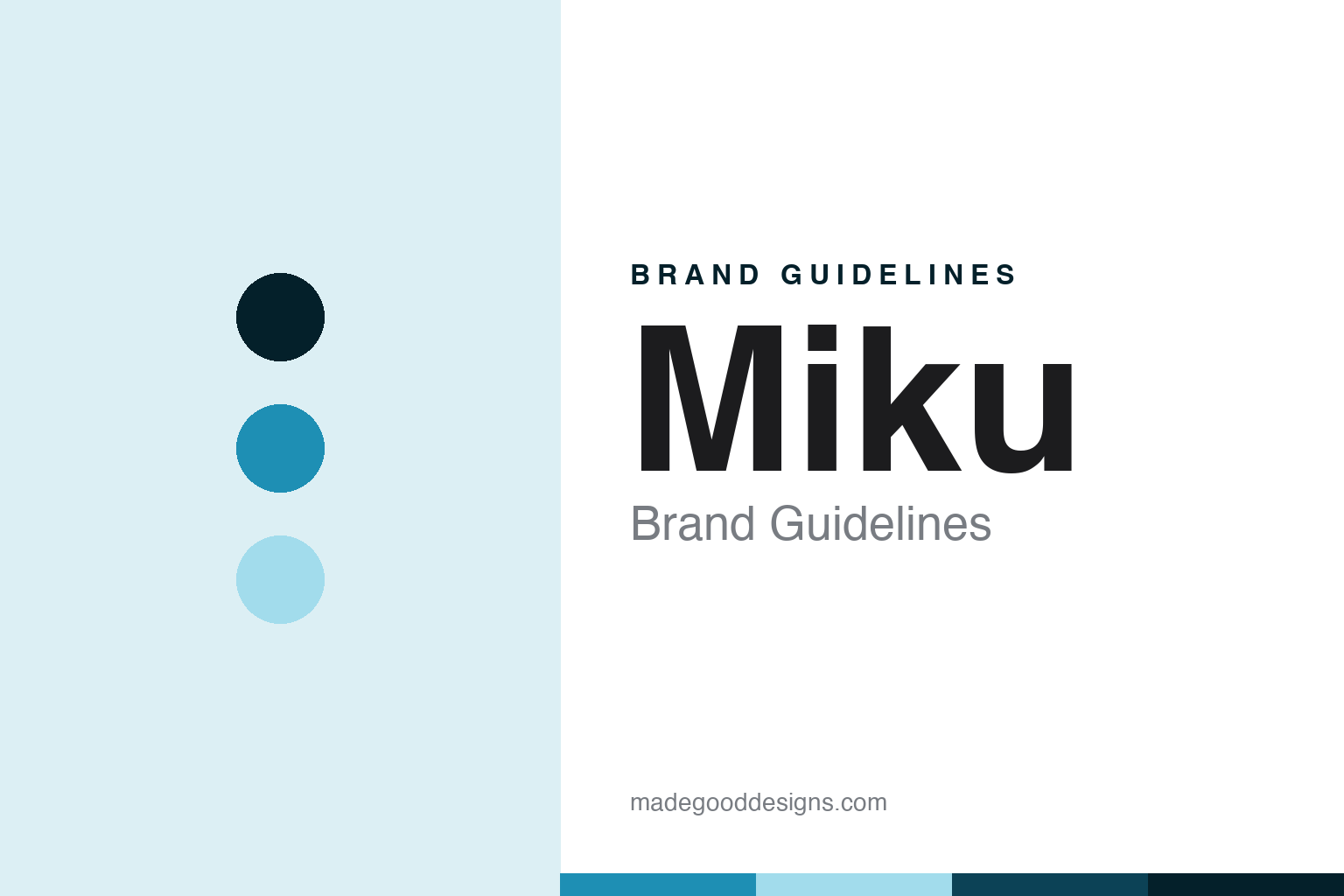 Miku brand guidelines — abstract colour discs and material texture (original homage; not a Miku product or logo)