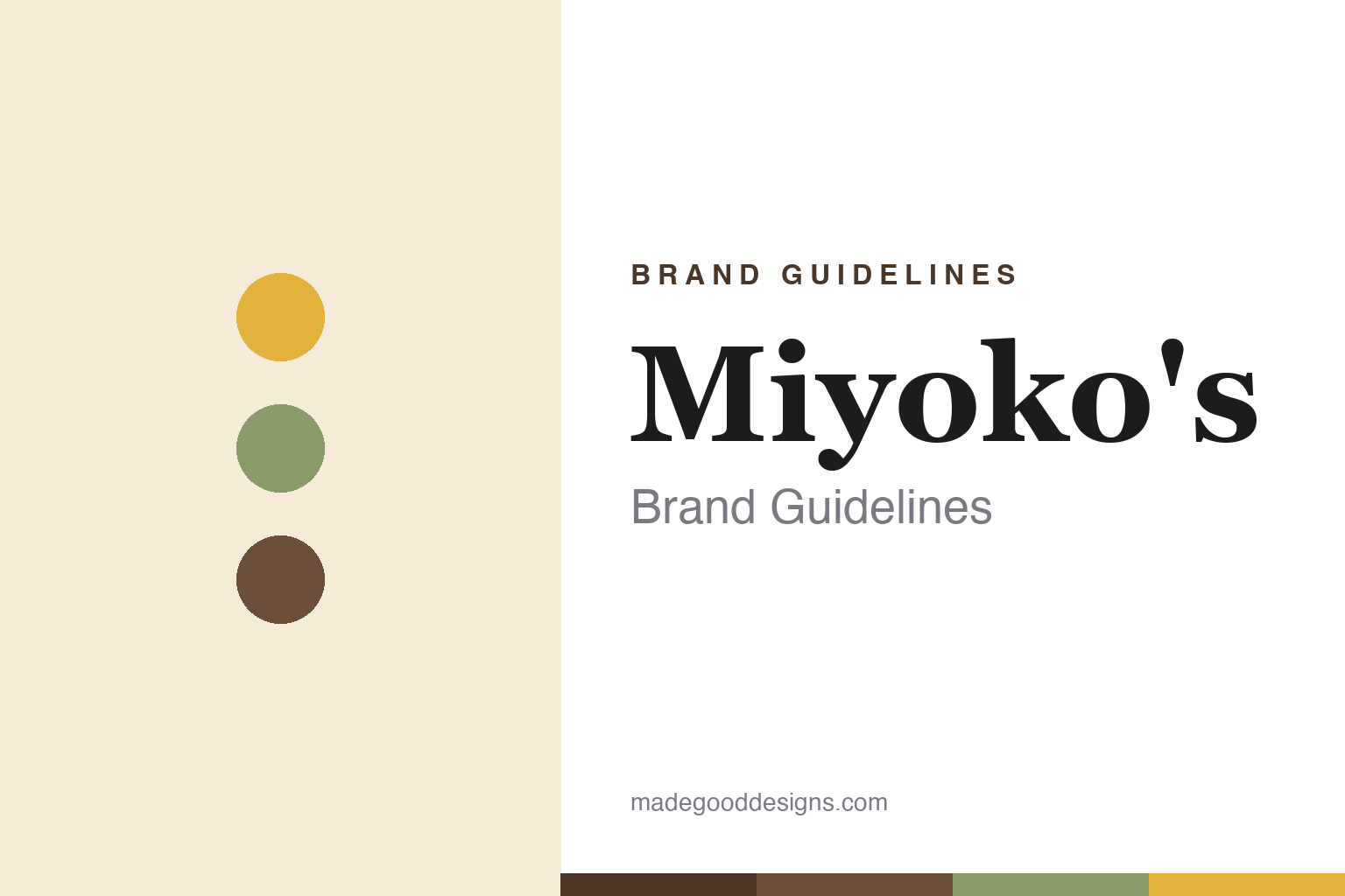 Abstract homage to Miyoko's Creamery: warm artisanal vegan-dairy discs and swatches (not a Miyoko's logo)