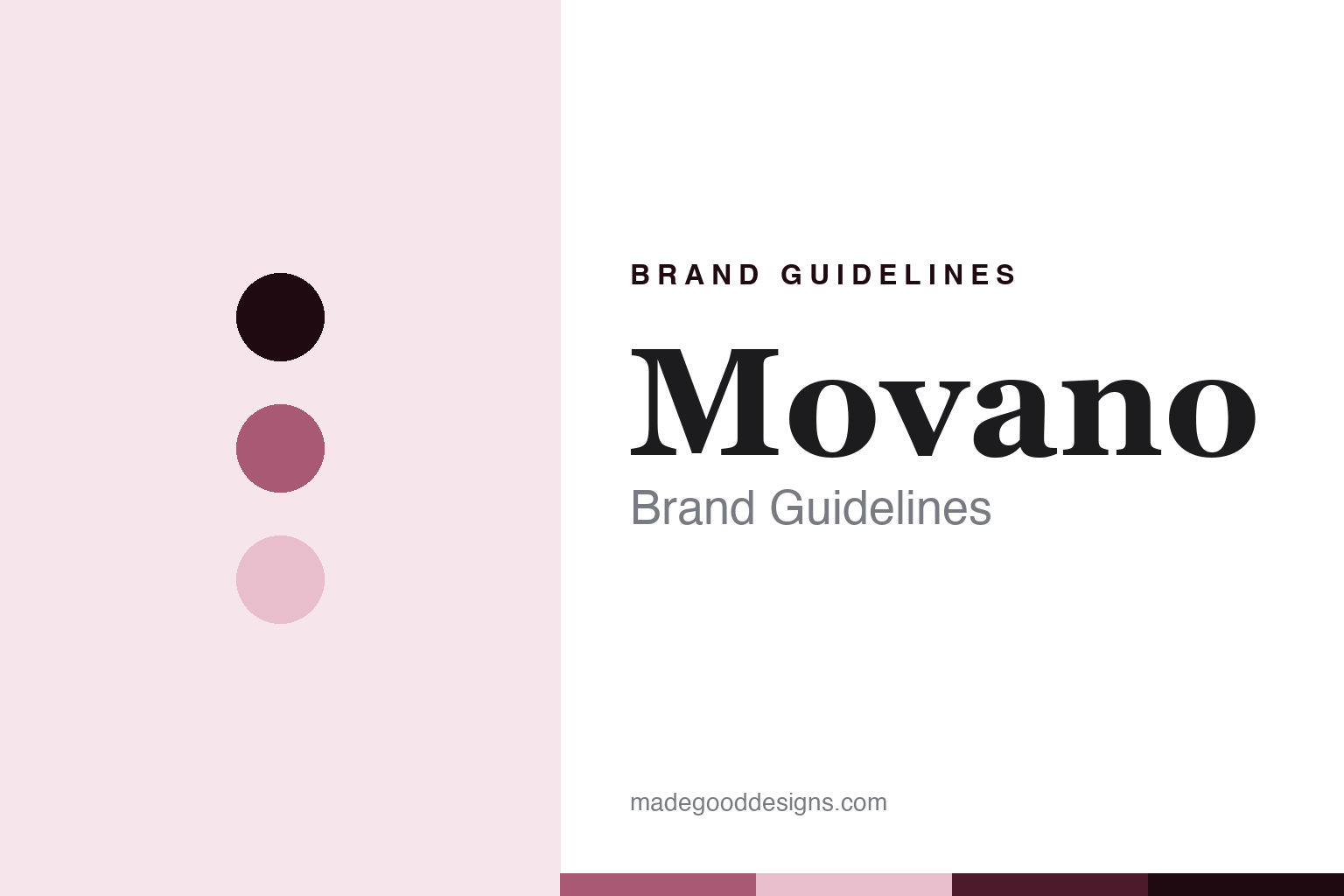 Movano brand guidelines — abstract colour discs and material texture (original homage; not a Movano product or logo)