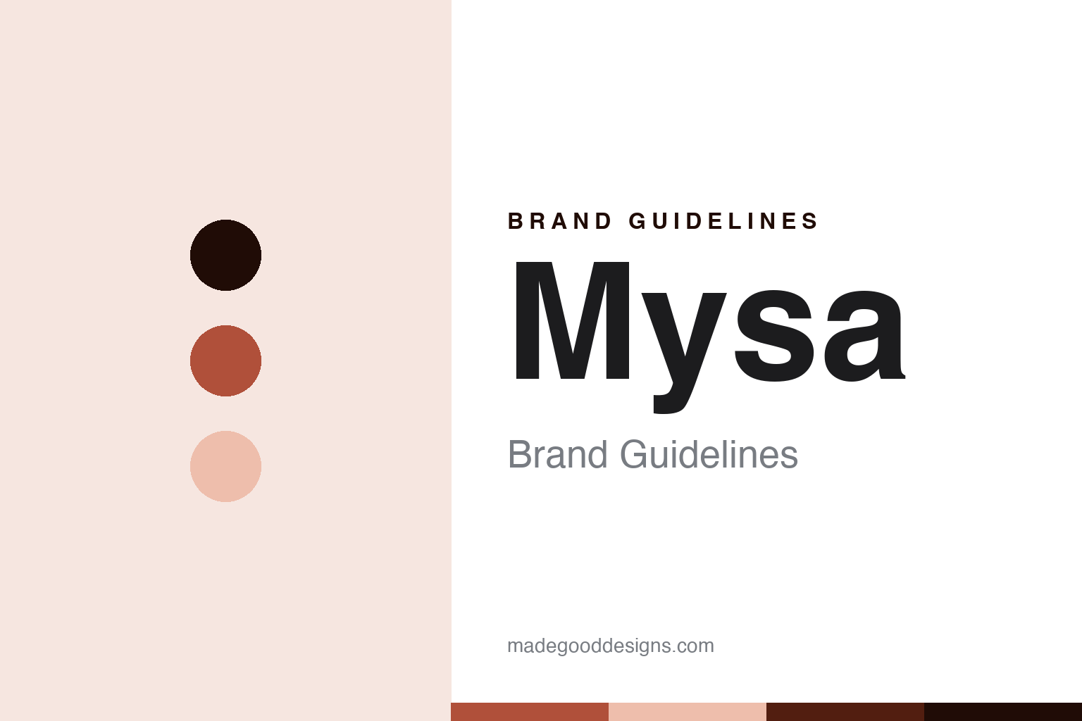 Mysa brand guidelines — abstract colour discs and material texture (original homage; not a Mysa product or logo)