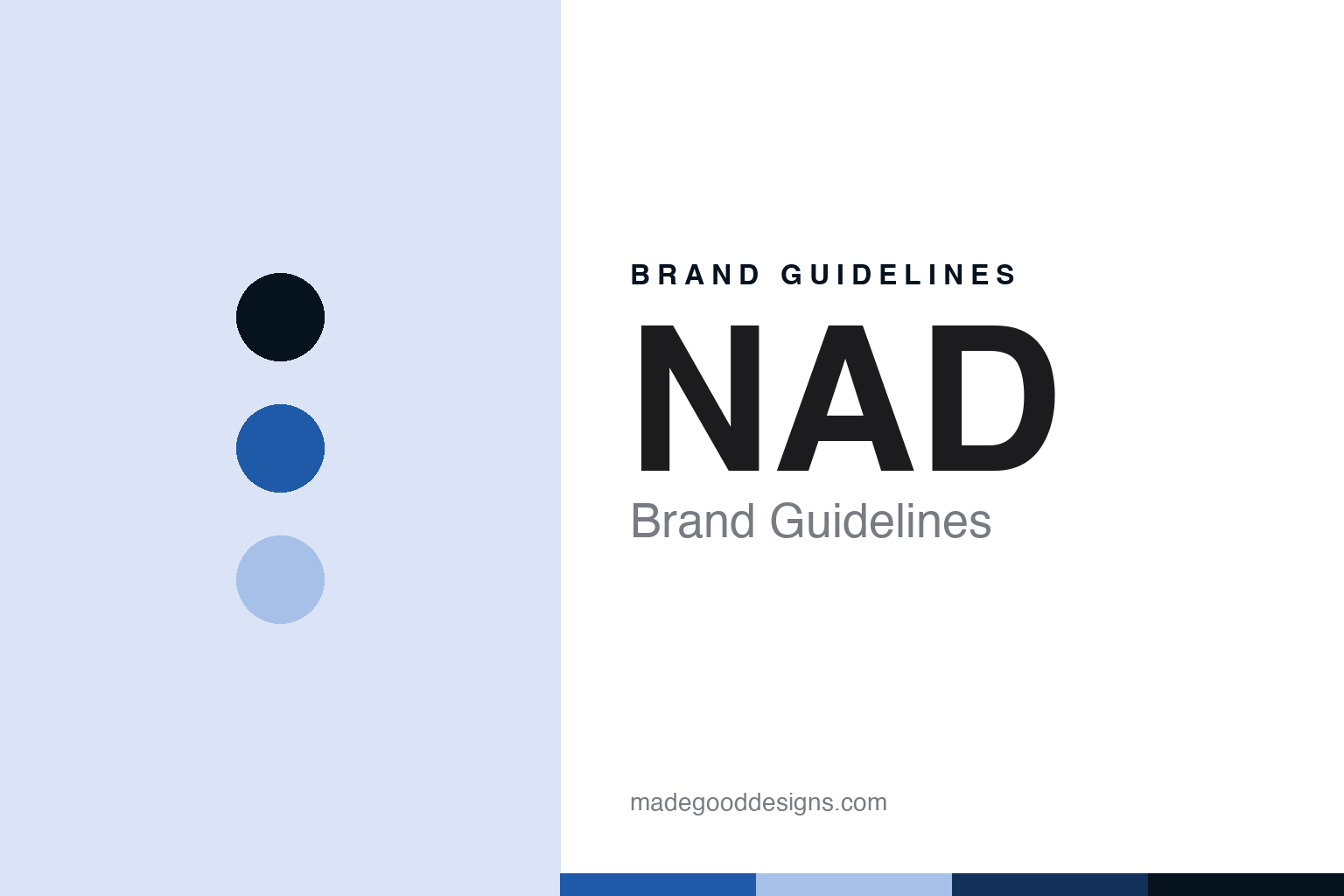 NAD brand guidelines — abstract colour discs and material texture (original homage; not a NAD product or logo)