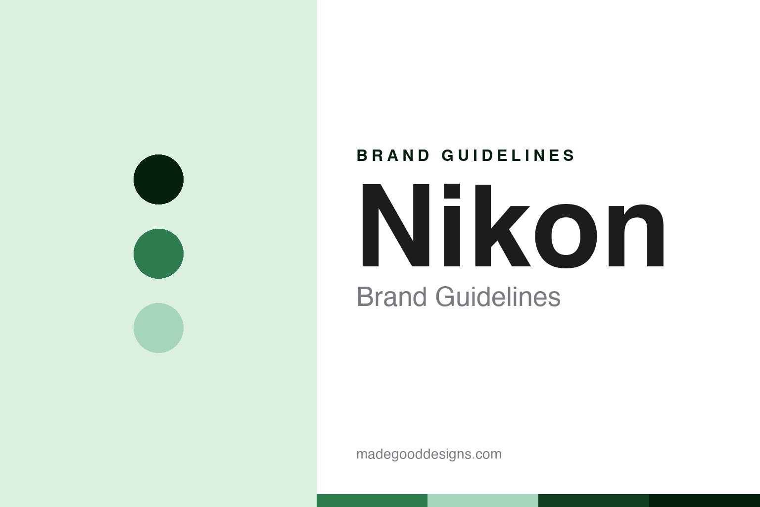 Nikon brand guidelines — abstract colour discs and material texture (original homage; not a Nikon product or logo)
