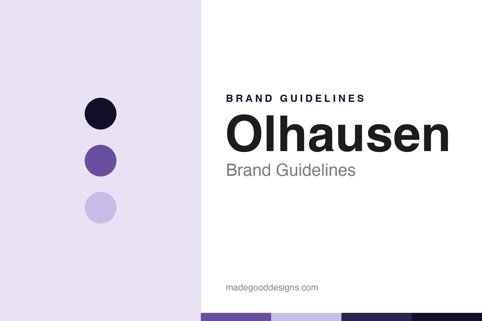 Olhausen Brand Guidelines: The American Family Table, Handcrafted in Tennessee