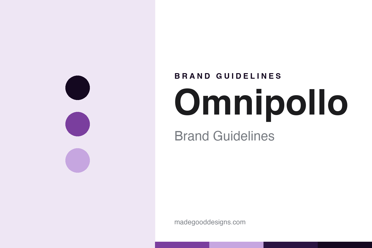 Omnipollo brand guidelines — abstract surreal-violet palette and surreal-sans homage (not an Omnipollo asset)