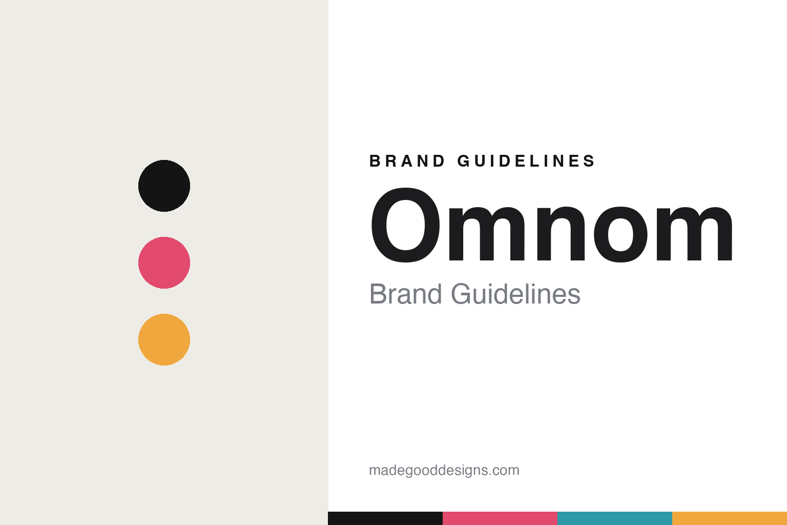 Abstract bold illustrated colour-disc homage to Omnom's graphic-wrapper chocolate identity (not the Omnom packaging)