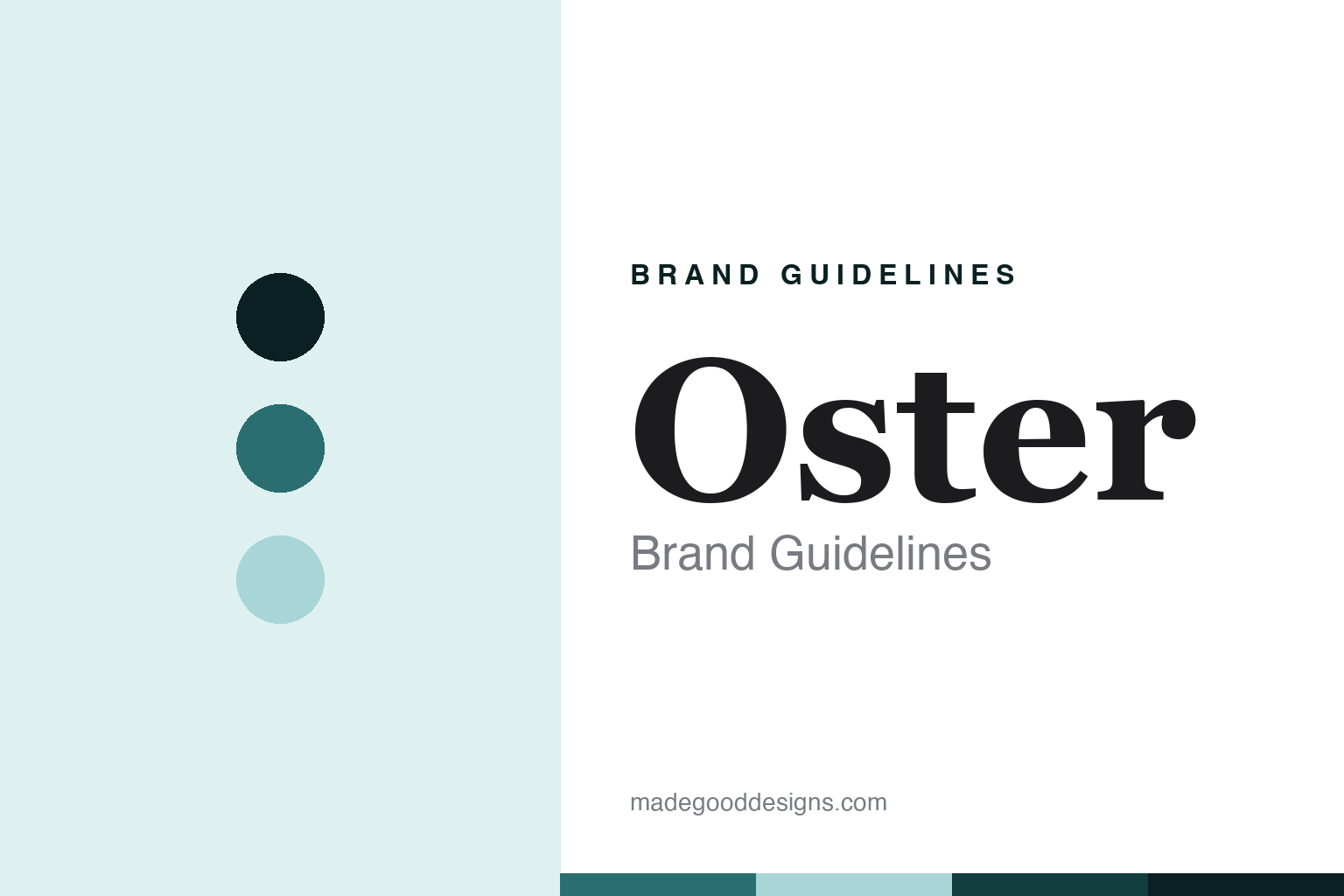 Oster Brand Guidelines: The Mid-Century Icon