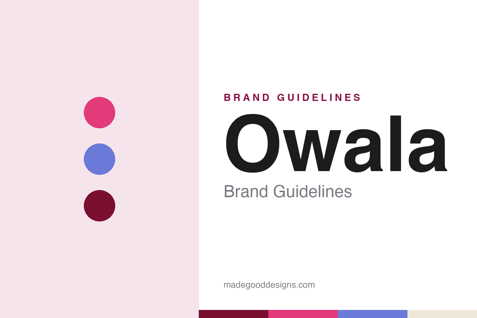 owala brand guidelines — abstract homage cover