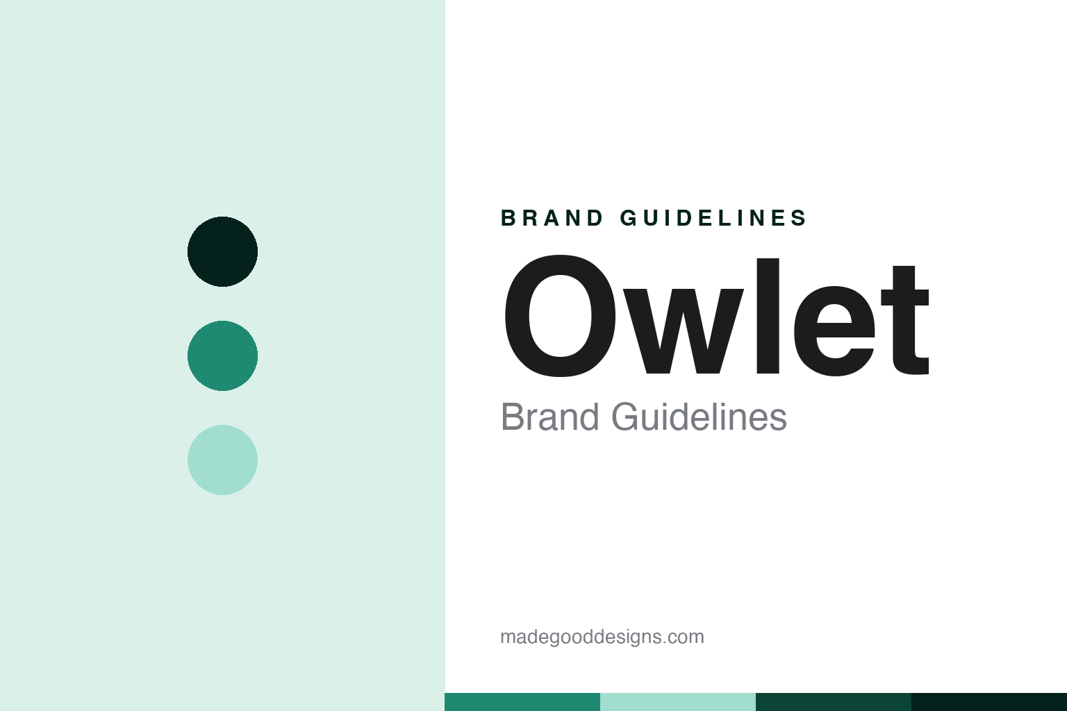 Owlet brand guidelines — abstract colour discs and material texture (original homage; not a Owlet product or logo)