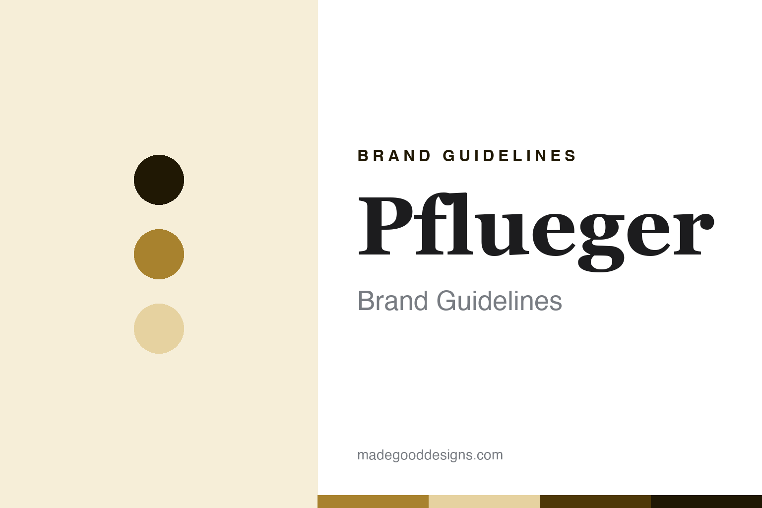 Pflueger brand guidelines — abstract colour discs and material texture (original homage; not a Pflueger product or logo)