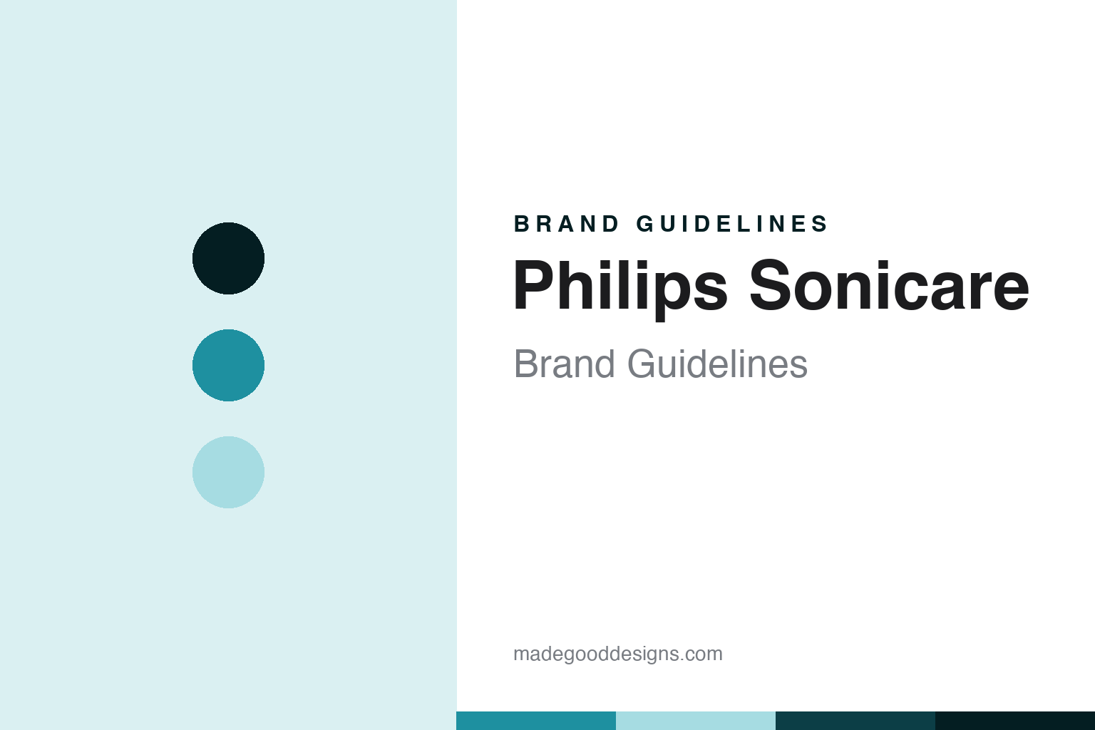 Philips Sonicare brand guidelines — abstract colour discs and material texture (original homage; not a Philips Sonicare product or logo)