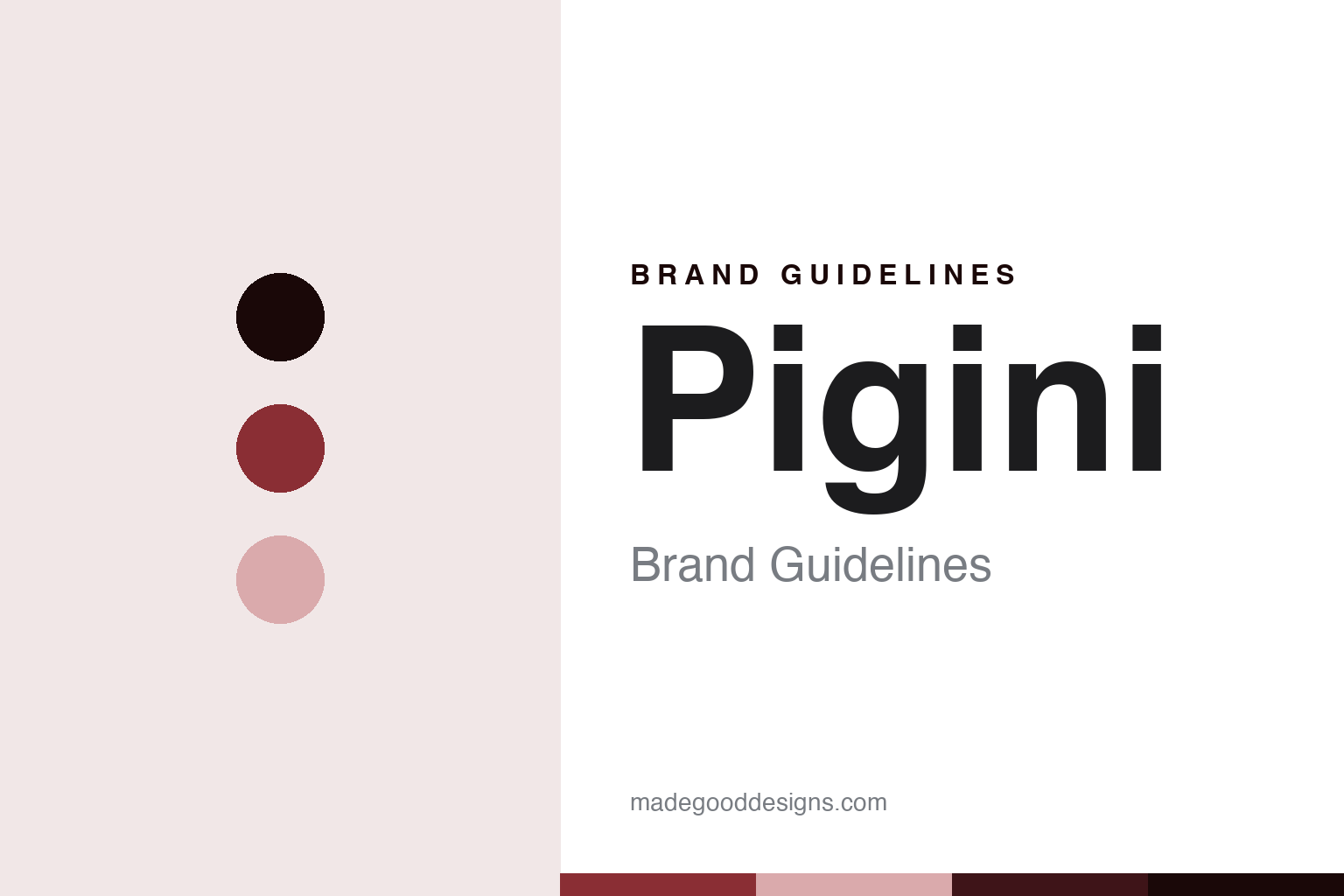 Pigini brand guidelines — abstract accordion-red pearl-celluloid homage cover (not affiliated with Pigini)