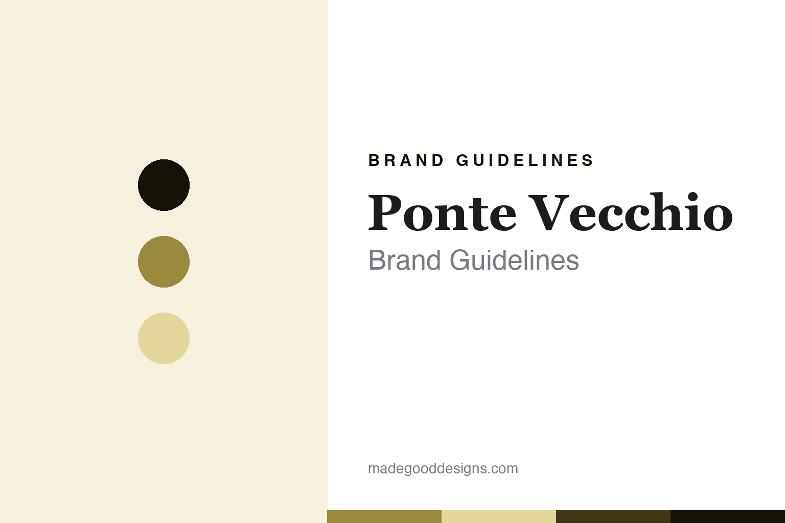 Ponte Vecchio Brand Guidelines: The Pavia Spring-Lever Workshop