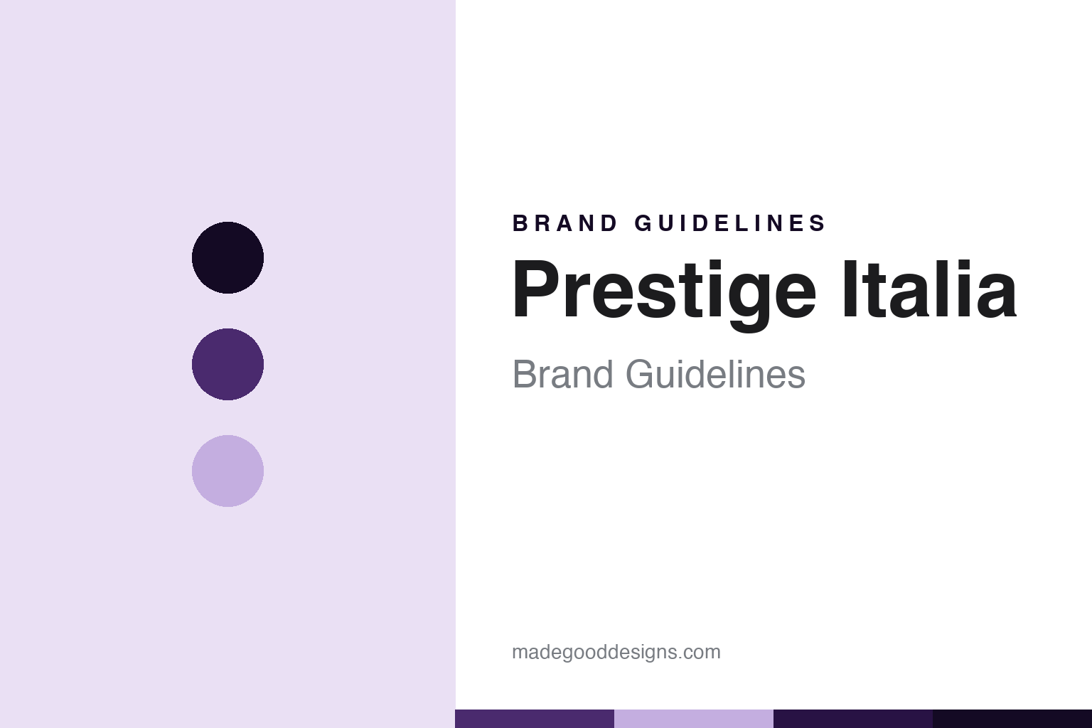 Prestige Italia Brand Guidelines: The Saddlery That Industrialised
