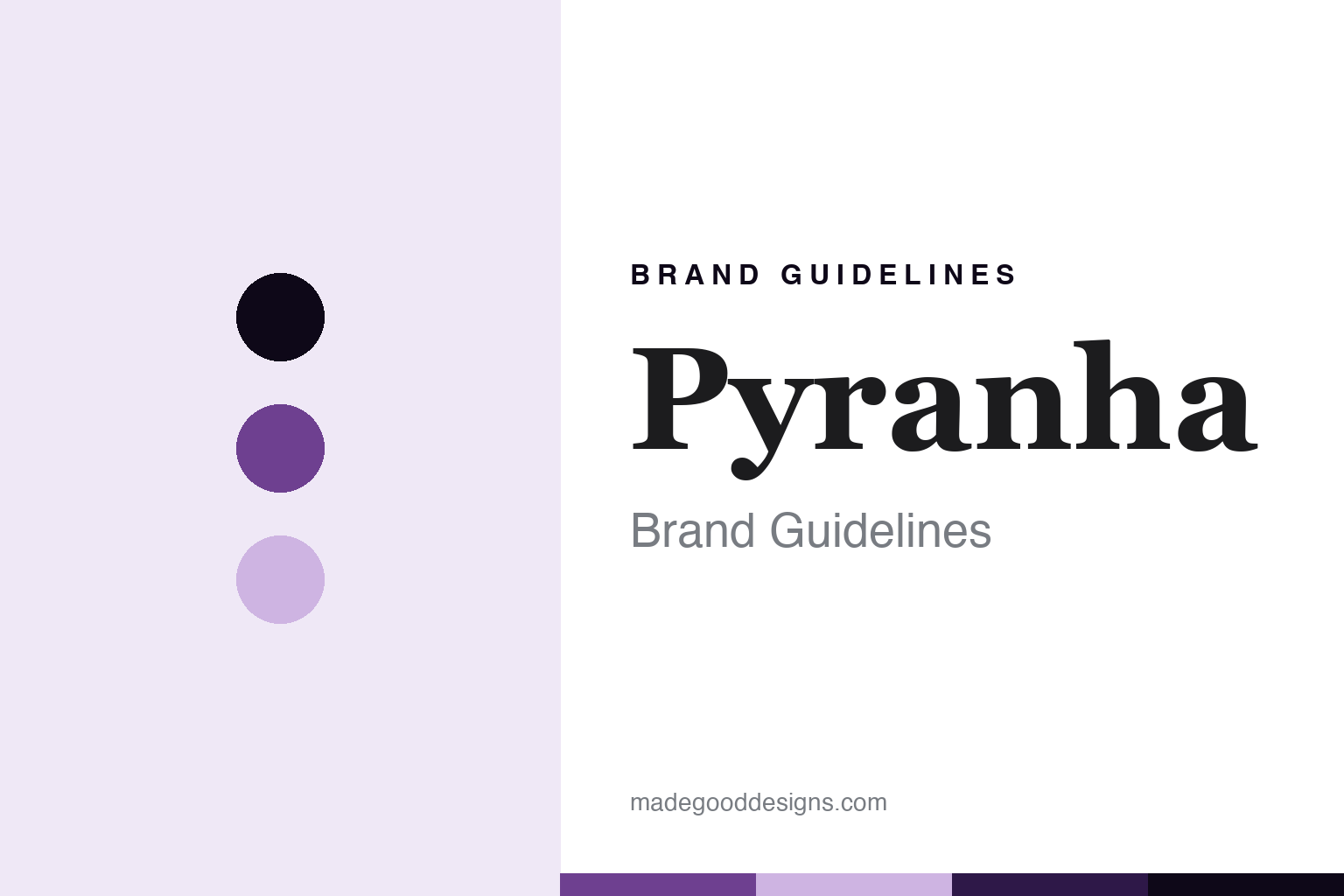 Pyranha brand guidelines cover - abstract whitewater purple discs and rotomoulded texture homage, no kayak or logo