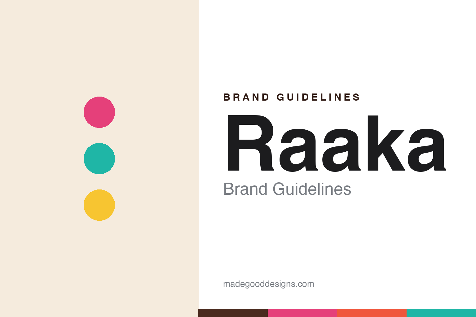 Abstract homage to Raaka: bold colorful unroasted-chocolate discs and swatches (not a Raaka logo)