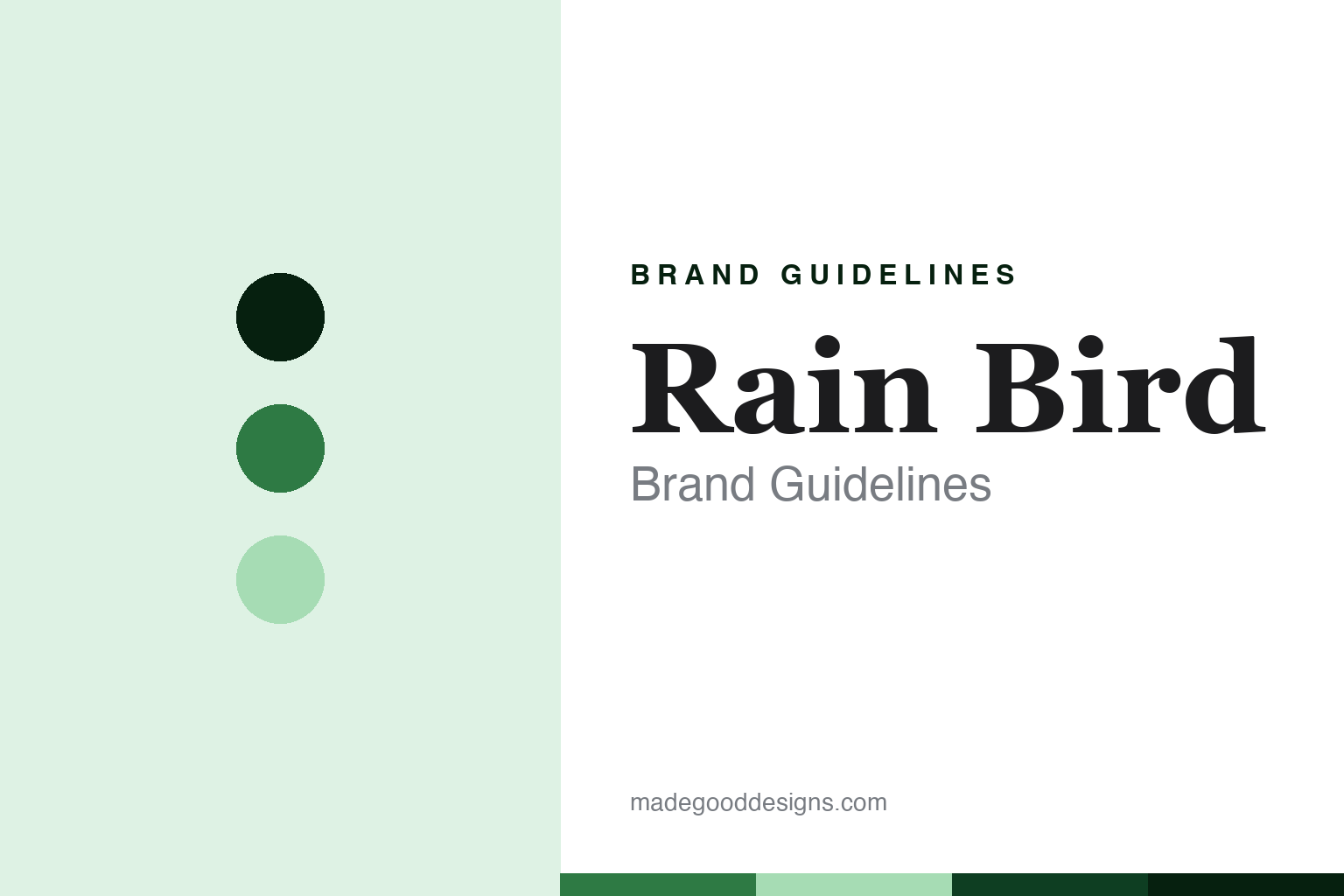 Rain Bird brand guidelines — abstract colour discs and material texture (original homage; not a Rain Bird product or logo)