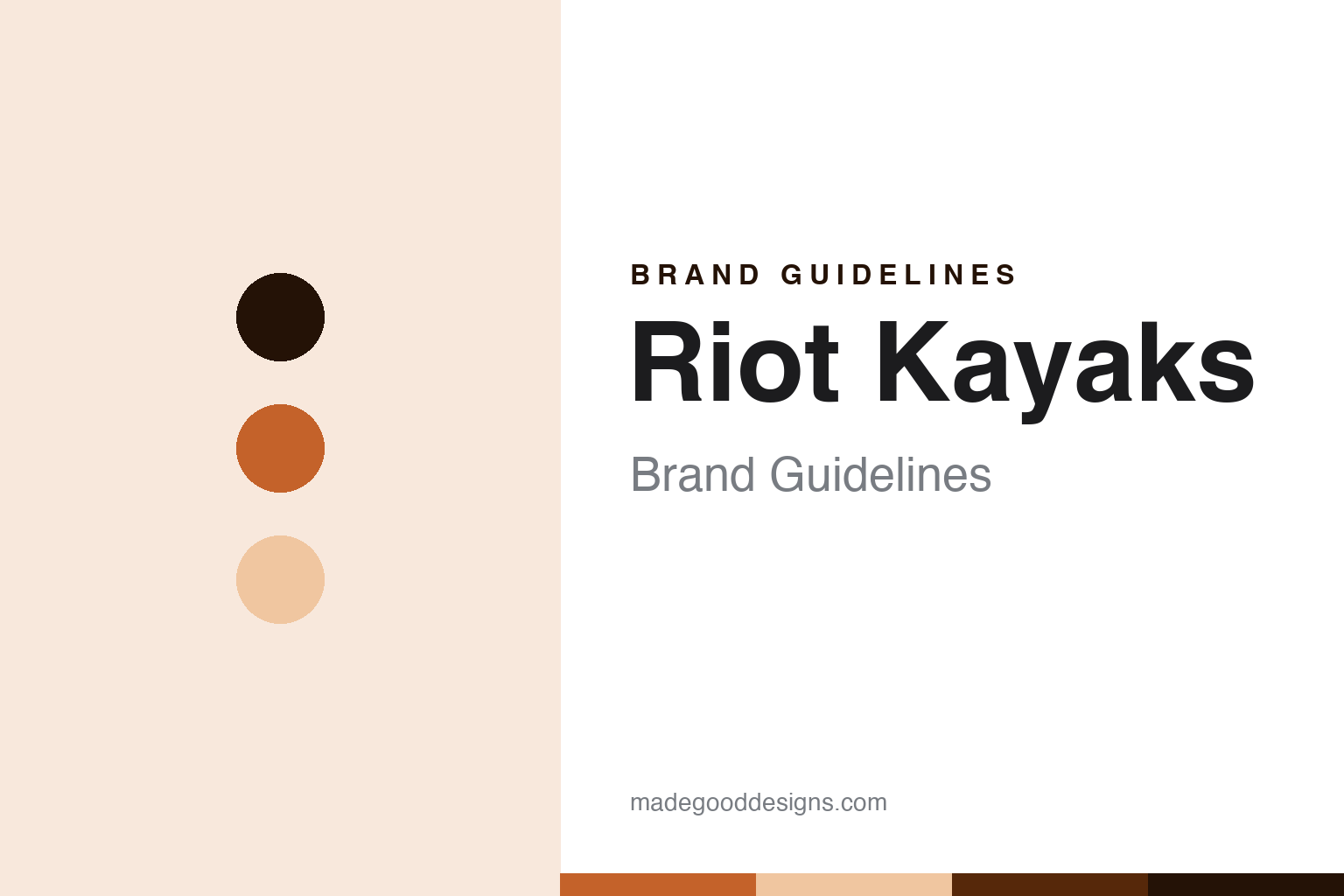 Riot Kayaks brand guidelines — abstract colour discs and material texture (original homage; not a Riot Kayaks product or logo)