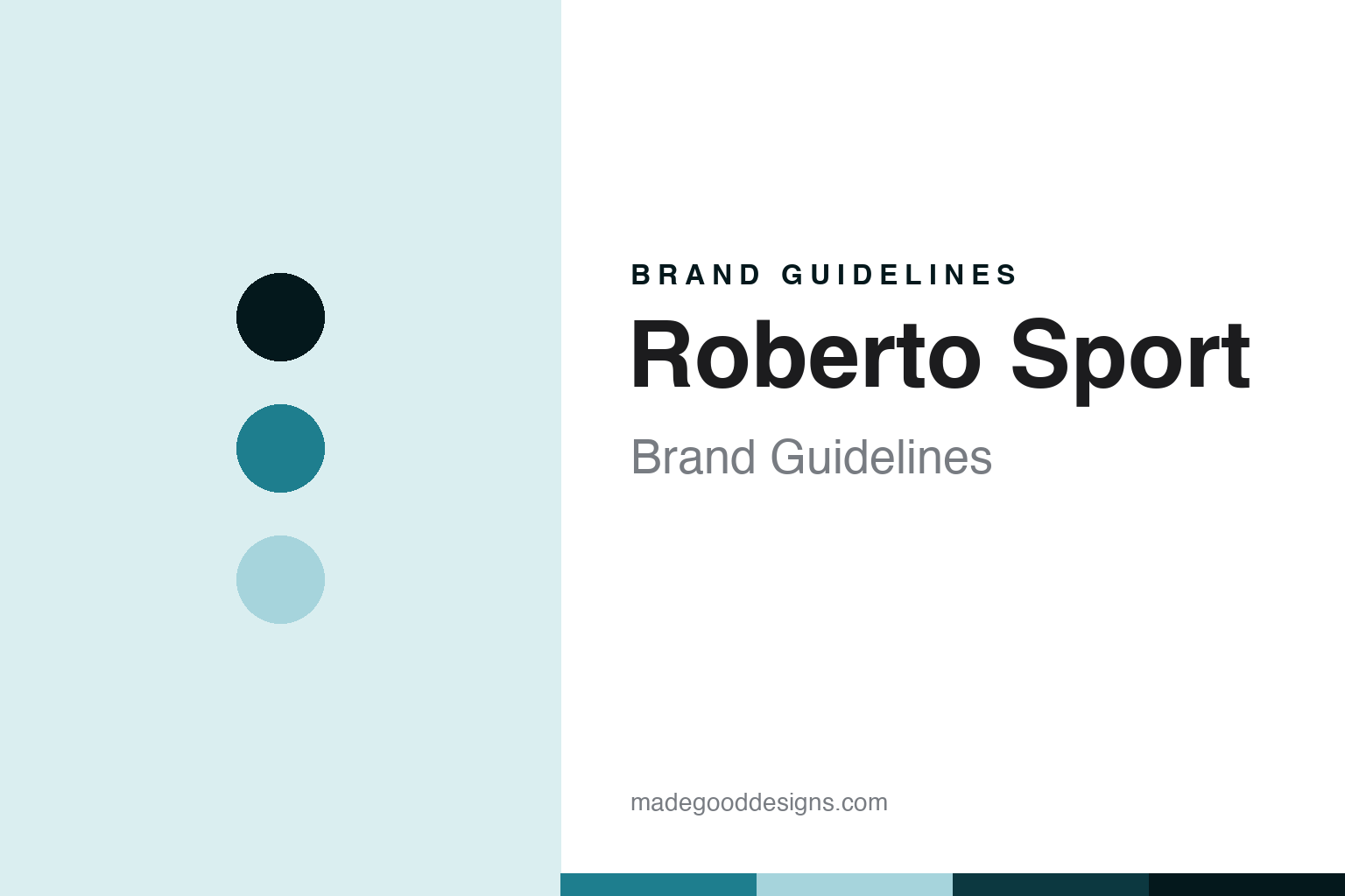 Roberto Sport Brand Guidelines: The 1947 Turin Table Run by Sportify