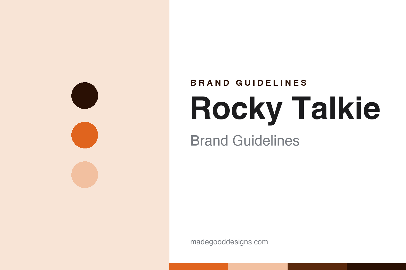 Rocky Talkie Brand Guidelines: The Rugged Outdoor Startup