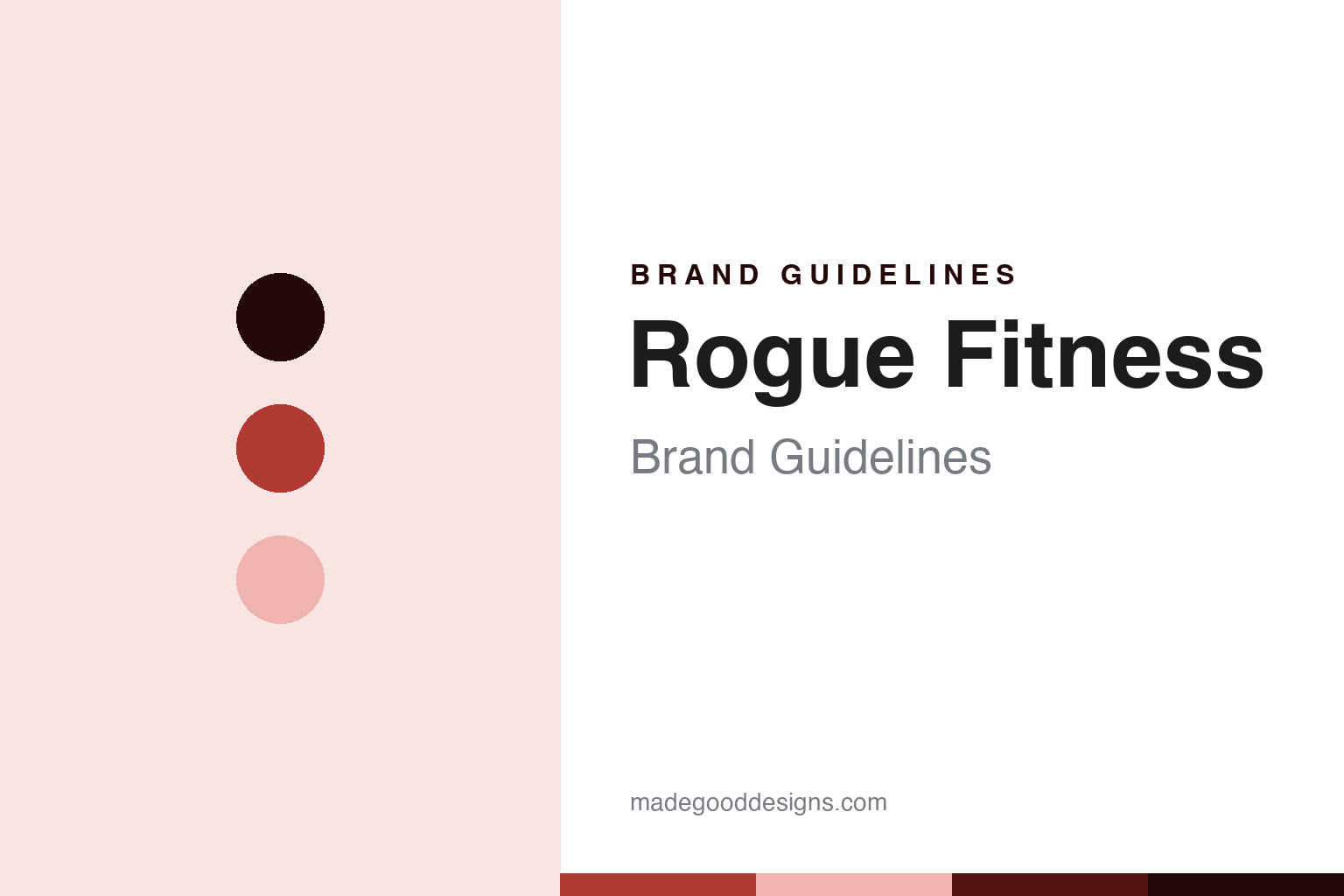 Rogue Fitness brand guidelines — abstract colour discs and material texture (original homage; not a Rogue Fitness product or logo)