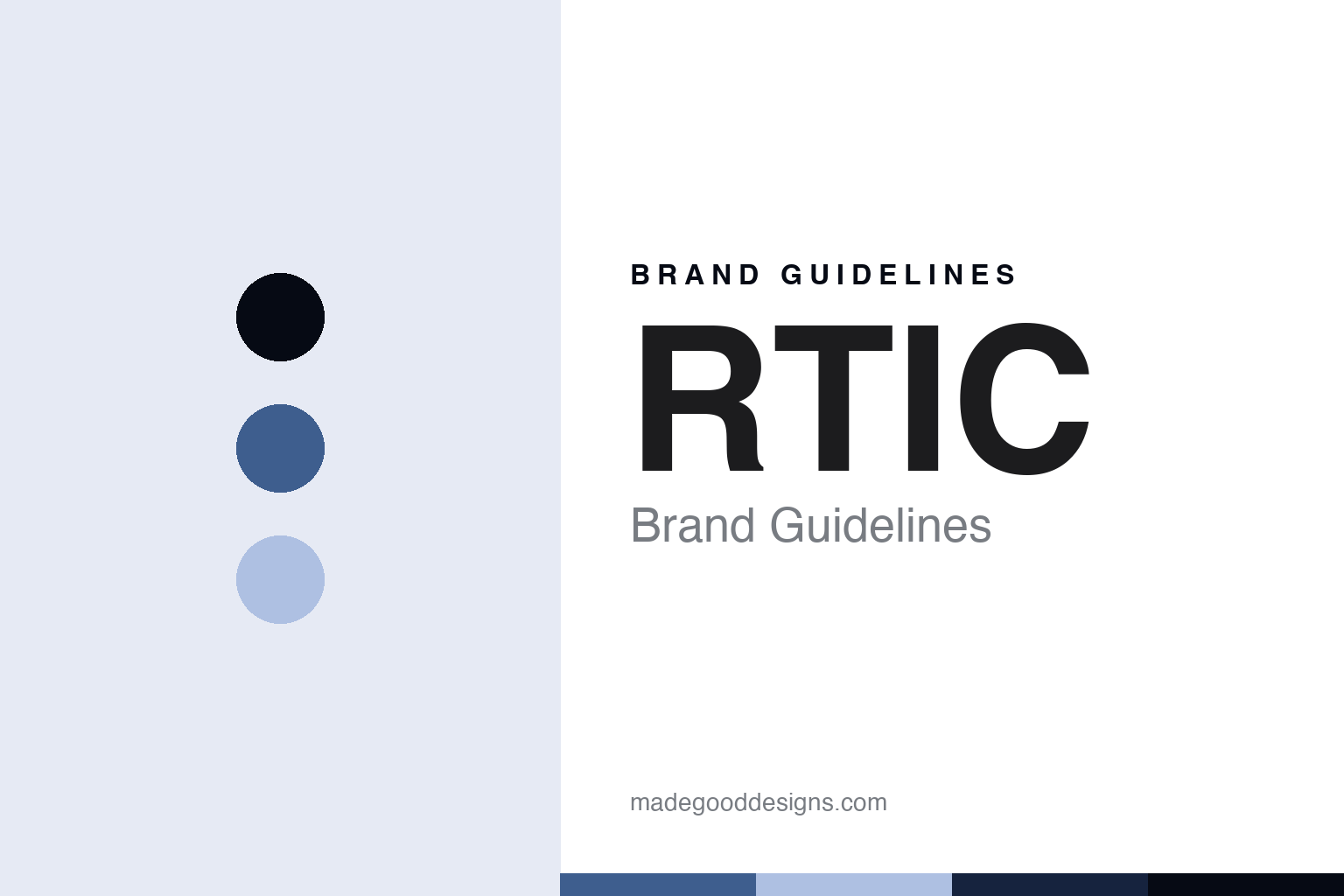 RTIC brand guidelines abstract homage cover