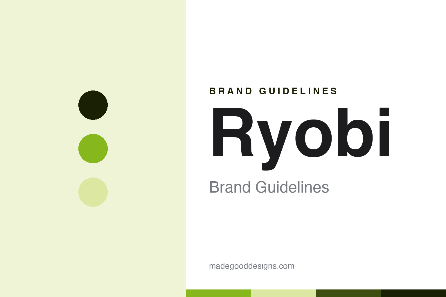 Ryobi Brand Guidelines: The Licensed Lime-Green Tool